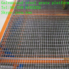 Plate-forme de grille en acier galvanisée